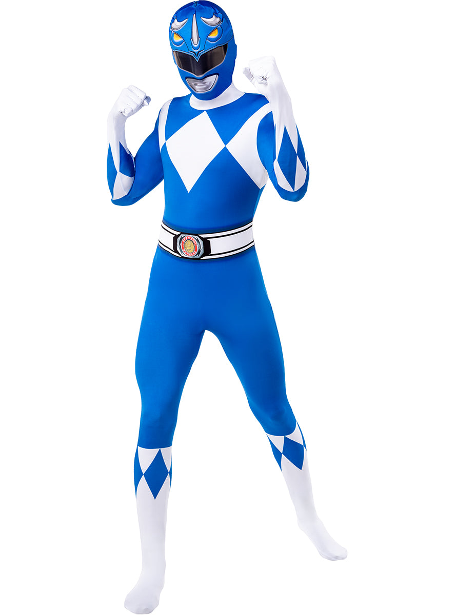 Déguisement Power Ranger Bleu seconde peau