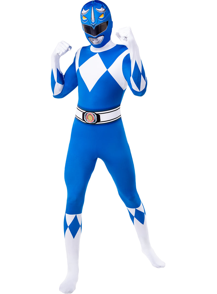 Déguisement Power Ranger Bleu seconde peau