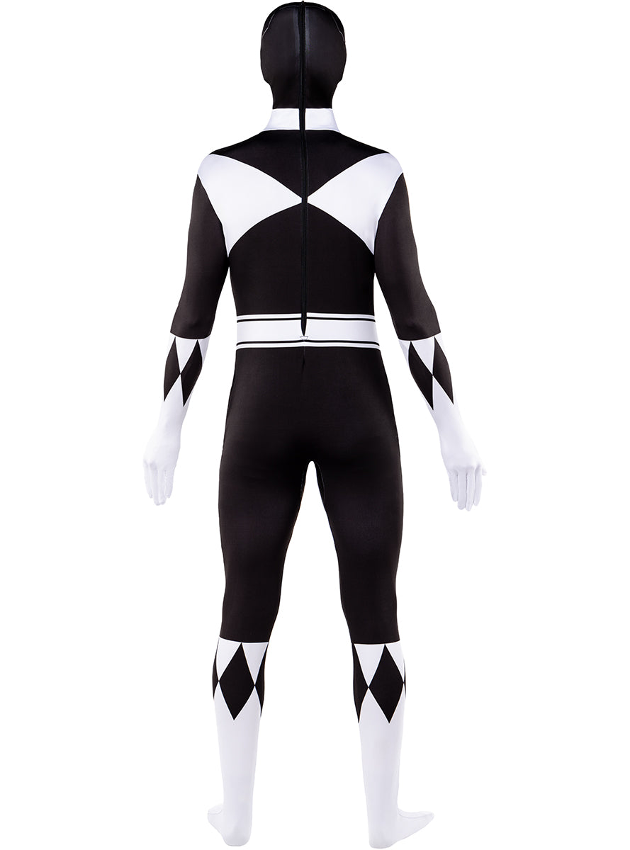 Déguisement de Power Ranger Noir en seconde peau
