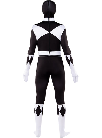Déguisement de Power Ranger Noir en seconde peau