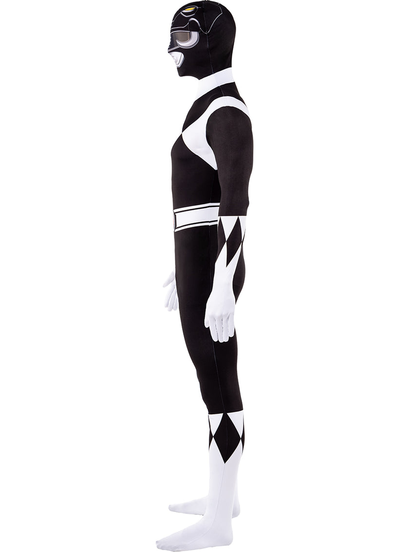 Déguisement de Power Ranger Noir en seconde peau