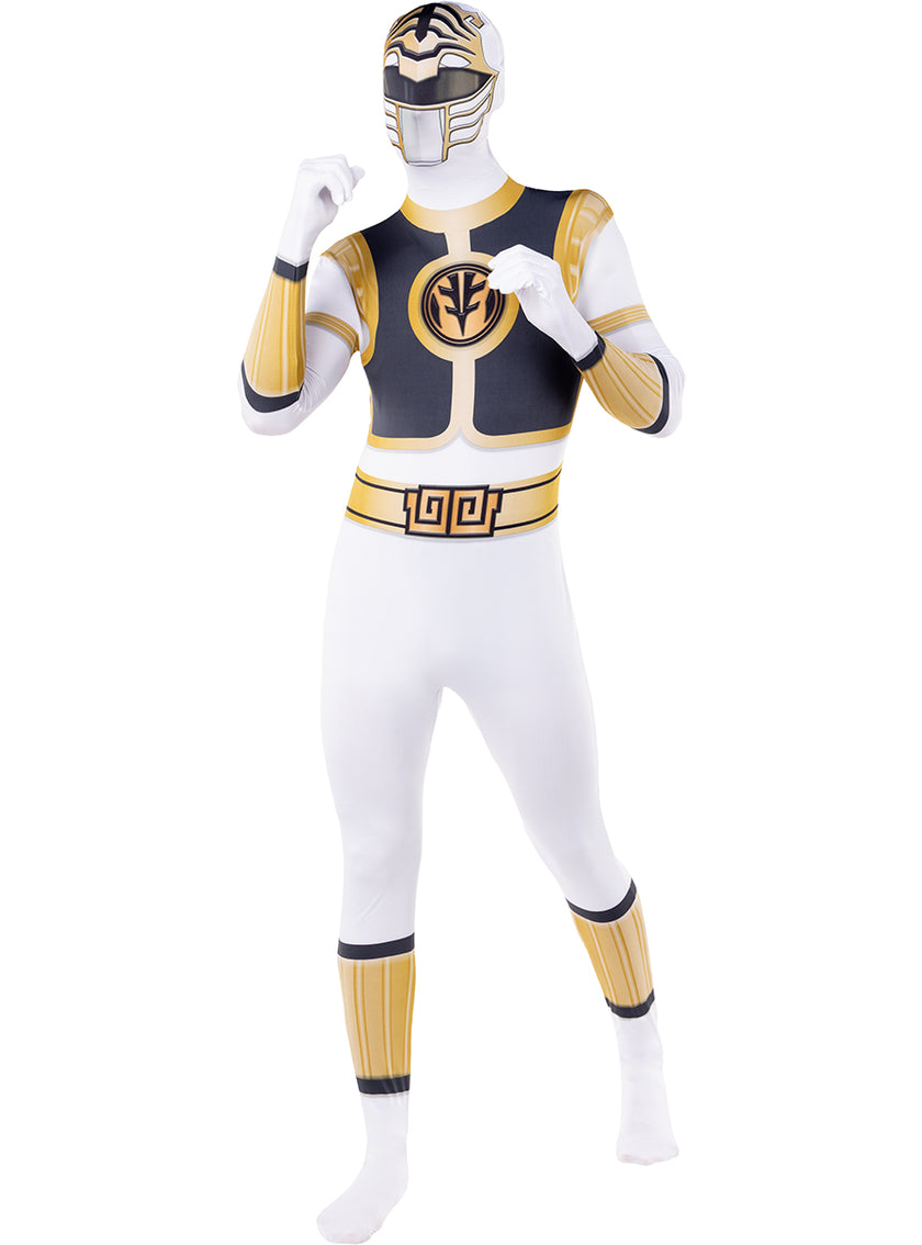 Déguisement Power Ranger Blanc en seconde peau