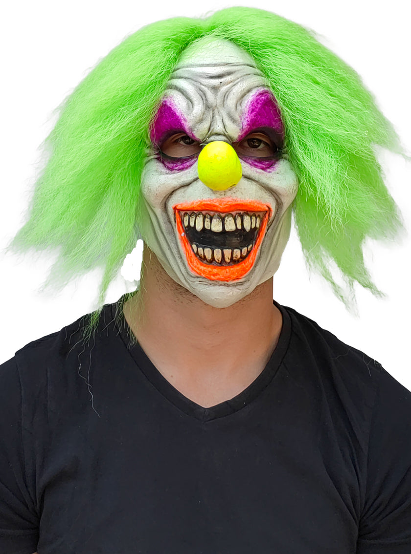 Masque de clown sauvage en néon
