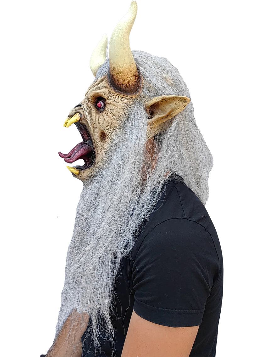 Masque Krampus blanc