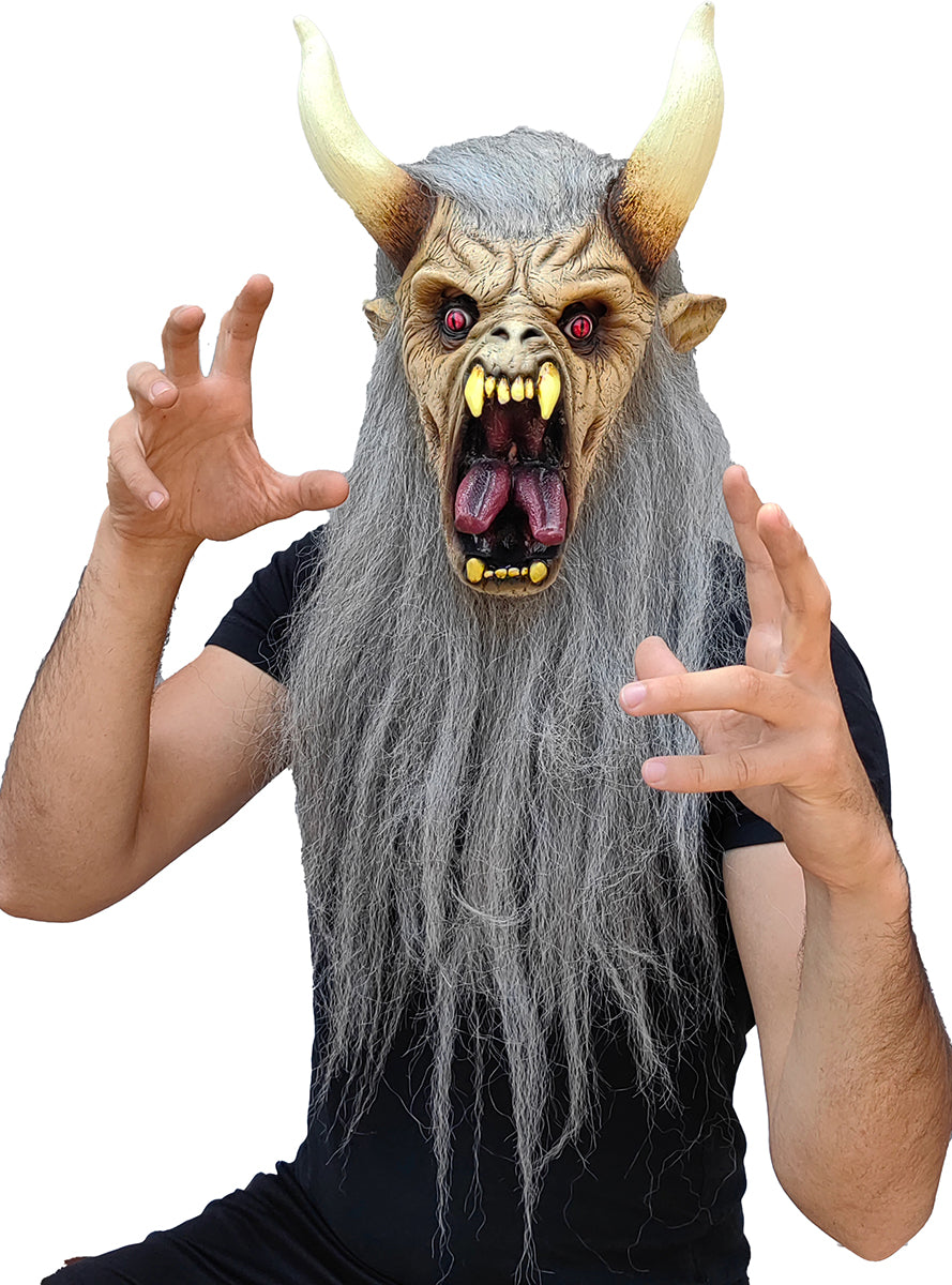 Masque Krampus blanc