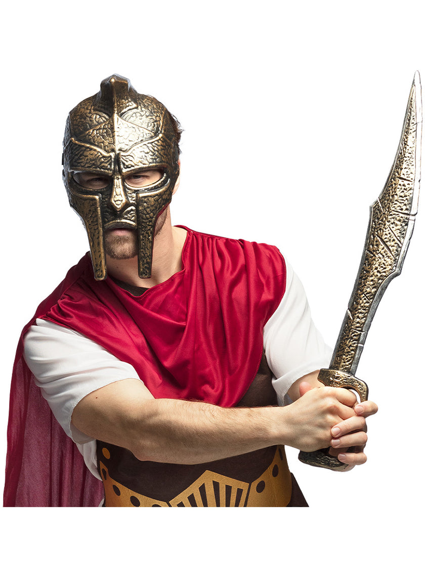 Masque et épée spartiates