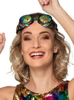 Lunettes multicolores avec paillettes