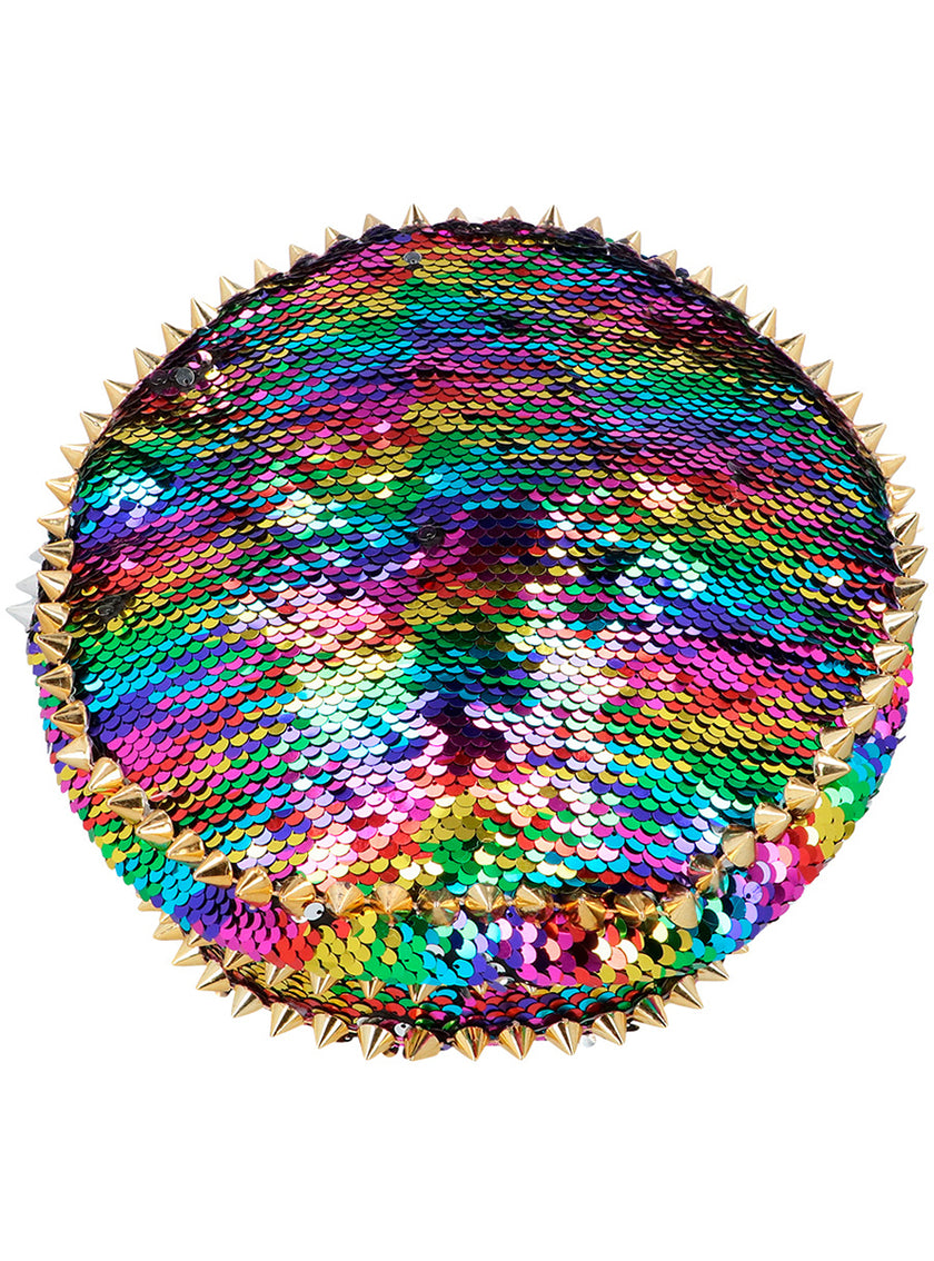 Chapeau multicolore avec des paillettes