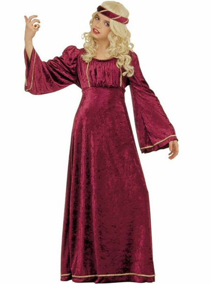 Déguisement Renaissance grenat fille