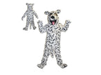 déguisement mascotte ventillée dalmatien en peluche adulte