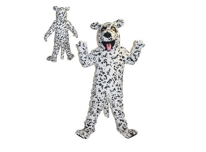 déguisement mascotte ventillée dalmatien en peluche adulte