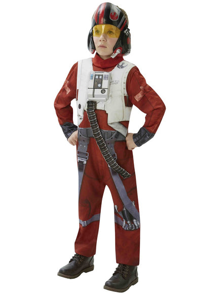 Déguisement pilote X-Wing Star Wars Épisode 7 deluxe enfant