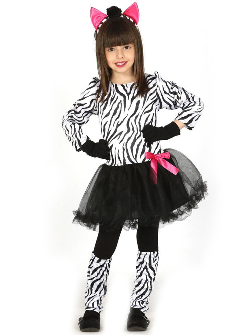 Déguisement zèbre coquette fille