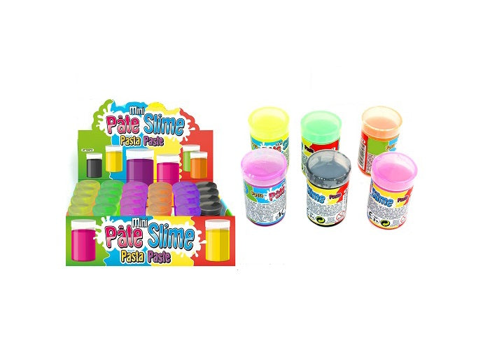 pâte slime baril fluo mini mix 30gr