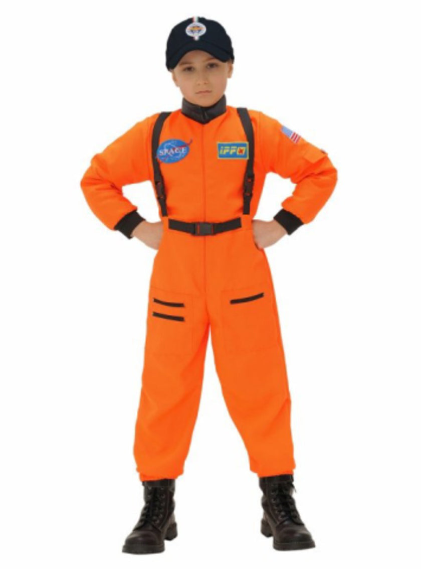 Déguisement astronaute orange enfant