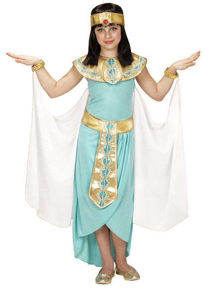Déguisement reine égyptienne bleue fille