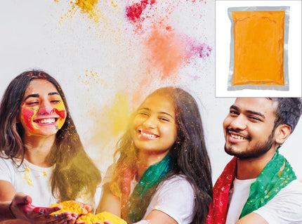 sachet de poudre holi orange 200gr