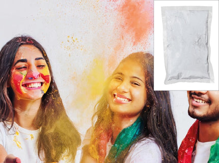 sachet de poudre holi blanc 200gr
