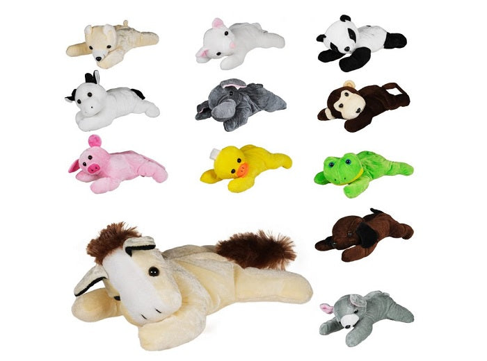 peluche animal du zoo mix 23cm