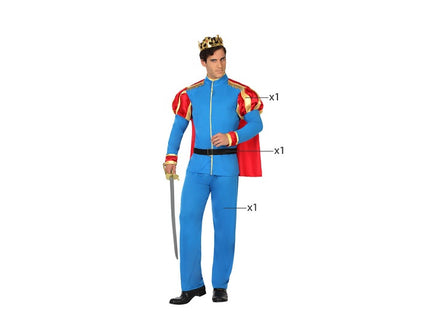 déguisement de prince charmant 3pcs homme taille xl