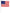 lot de 12 petits drapeaux usa avec baguette 15x21cm