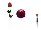 fleur artificielle bouton de rose rouge lumineux led 32cm