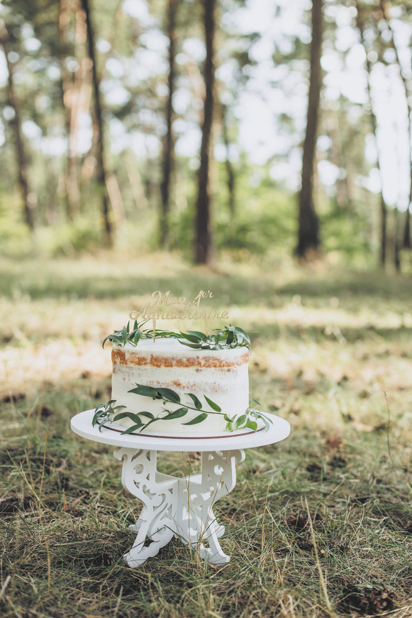 PIC DECO EN BOIS DORE MON 1ER ANNIVERSAIRE