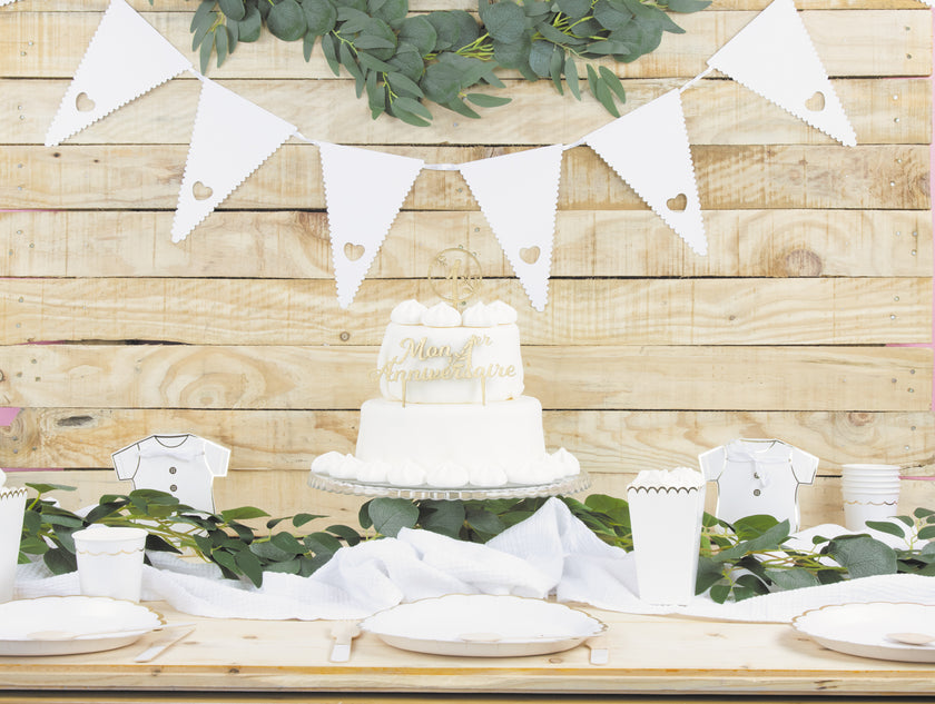 PIC DECO EN BOIS DORE MON 1ER ANNIVERSAIRE