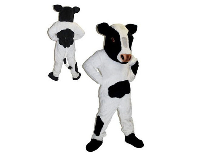 déguisement mascotte ventillée vache en peluche adulte