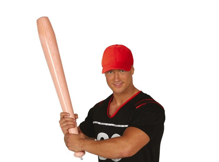 batte de baseball gonflable effet bois 70cm