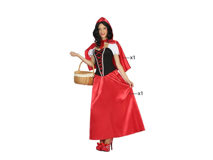 déguisement chaperon rouge 2pcs femme taille m/l