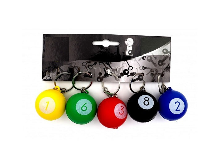 porte-clés boule de billard soft mix 4cm