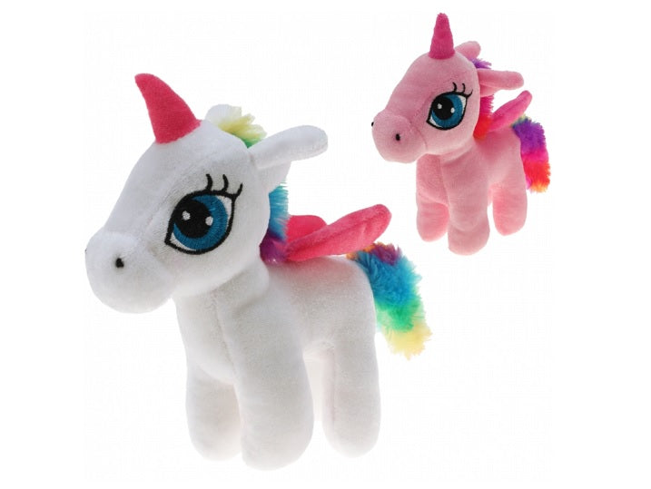 peluche licorne debout fiona mix 16cm