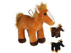 peluche cheval poney debout dusty mix 22cm