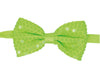 noeud papillon à sequins néon fluo vert 13x7cm