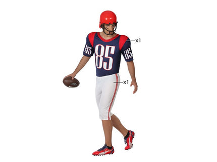 déguisement de football américain 2pcs homme taille xs/s