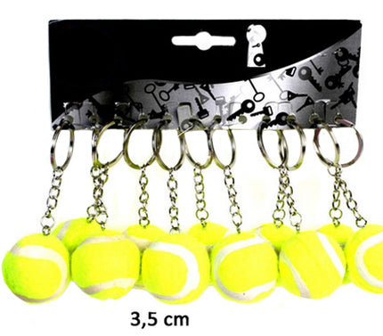 porte-clefs balle de tennis mix