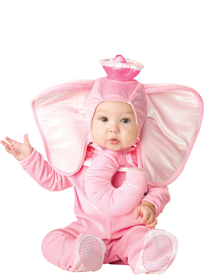 Déguisement éléphant rose bébé
