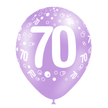 8 ballons HG112 imprimé TAT chiffre 70 assortis