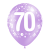 8 ballons HG112 imprimé TAT chiffre 70 assortis