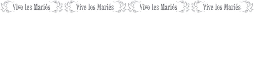 cordon de sécurité ''vive les mariés'' 15m