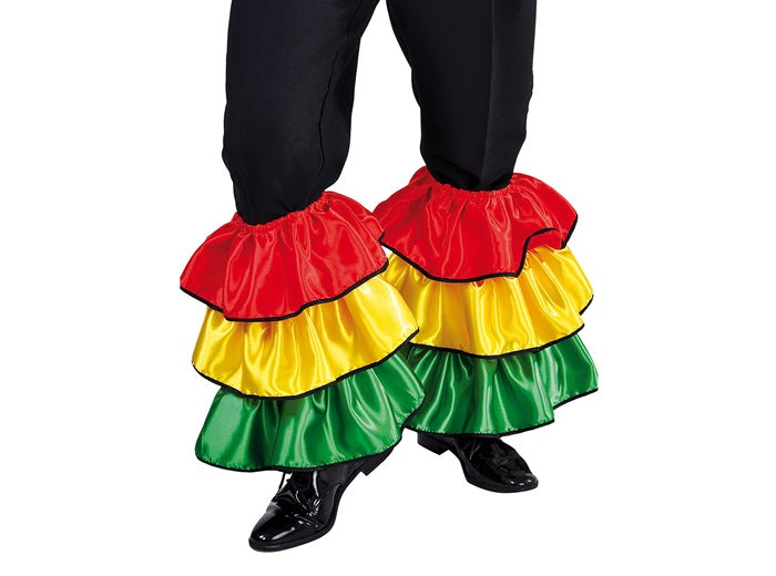 paire de guêtres jambières rio carioca vert jaune rouge adulte