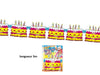 guirlande motifs gateaux d''anniversaire multicolores 3m