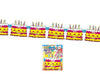guirlande motifs gateaux d''anniversaire multicolores 3m