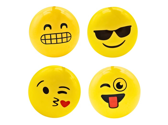 ballon pvc licence smiley jaune mix 23cm
