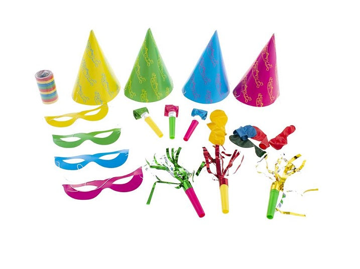 lot de cotillons pour enfants multicolore 21pcs