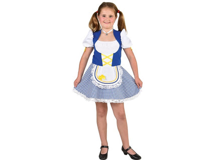 robe tyrolienne bleu enfant taille 116cm