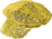 casquette à sequins or