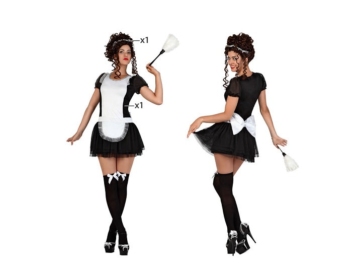 déguisement de soubrette 2pcs femme taille m/l