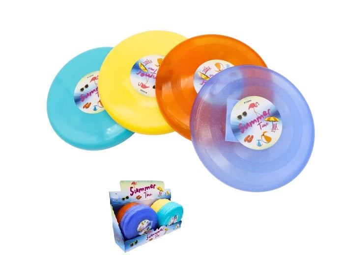 disque volant frisbee avec paillettes mix 22.5cm